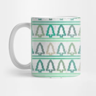 Yule Christmas Tree Pattern Mug